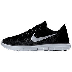 Nike Free RN Distance Women's Running Shoes, Black/White